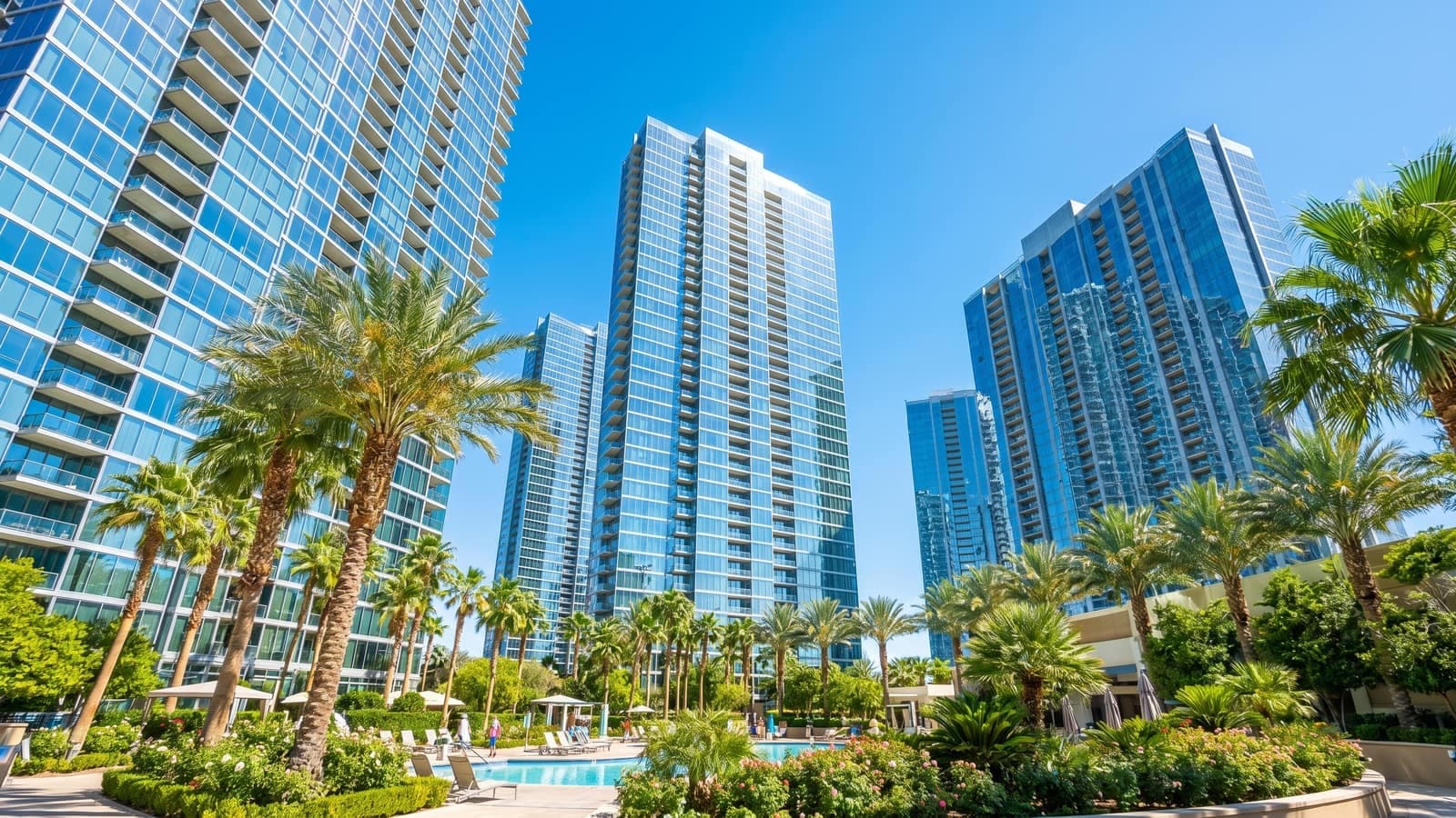The Martin 45-story luxury condominium tower west of the Las Vegas Strip near CityCenter, ZIP 89103