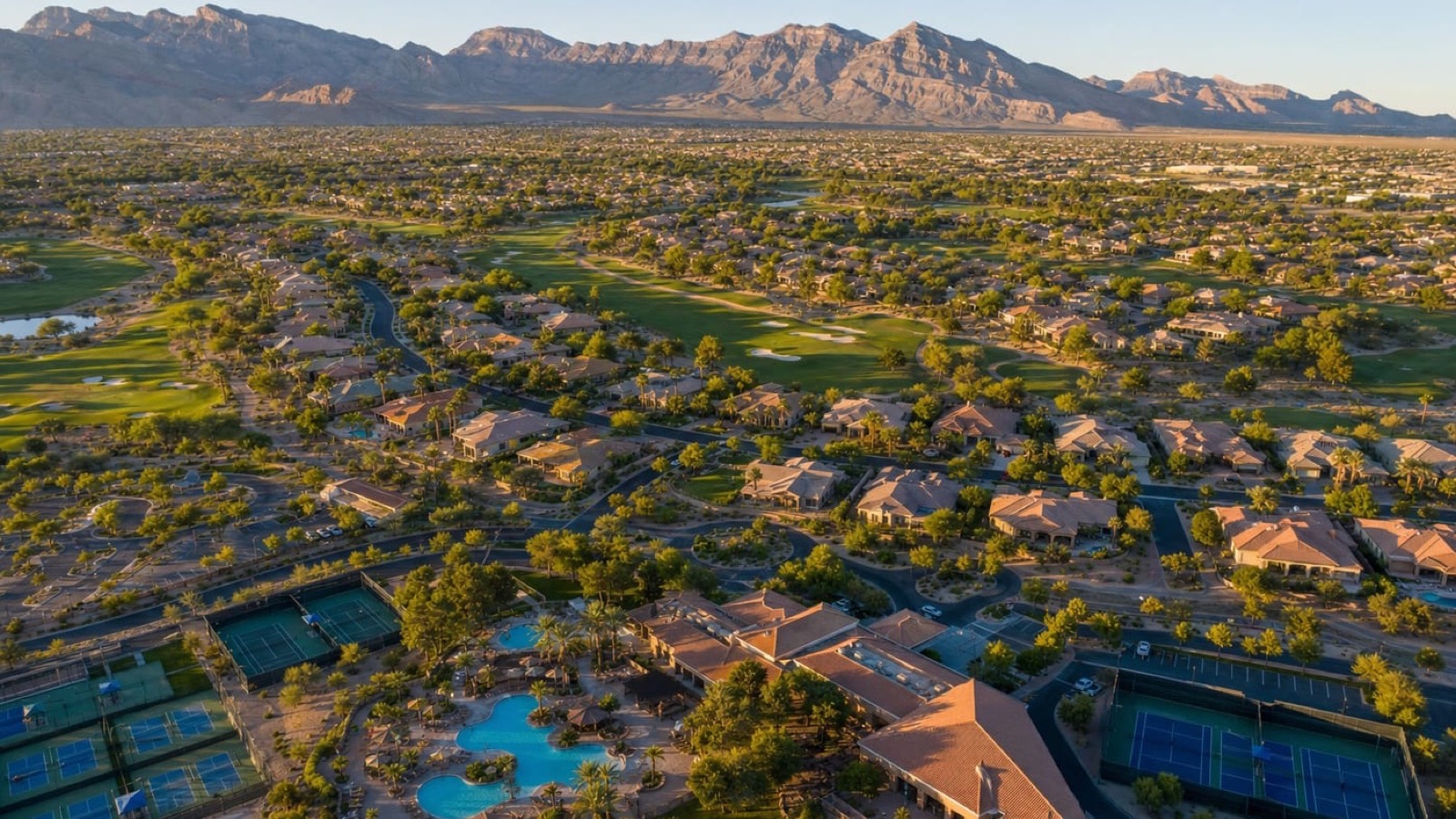 Las Vegas home prepared for summer with HVAC service and shade screens May 2026