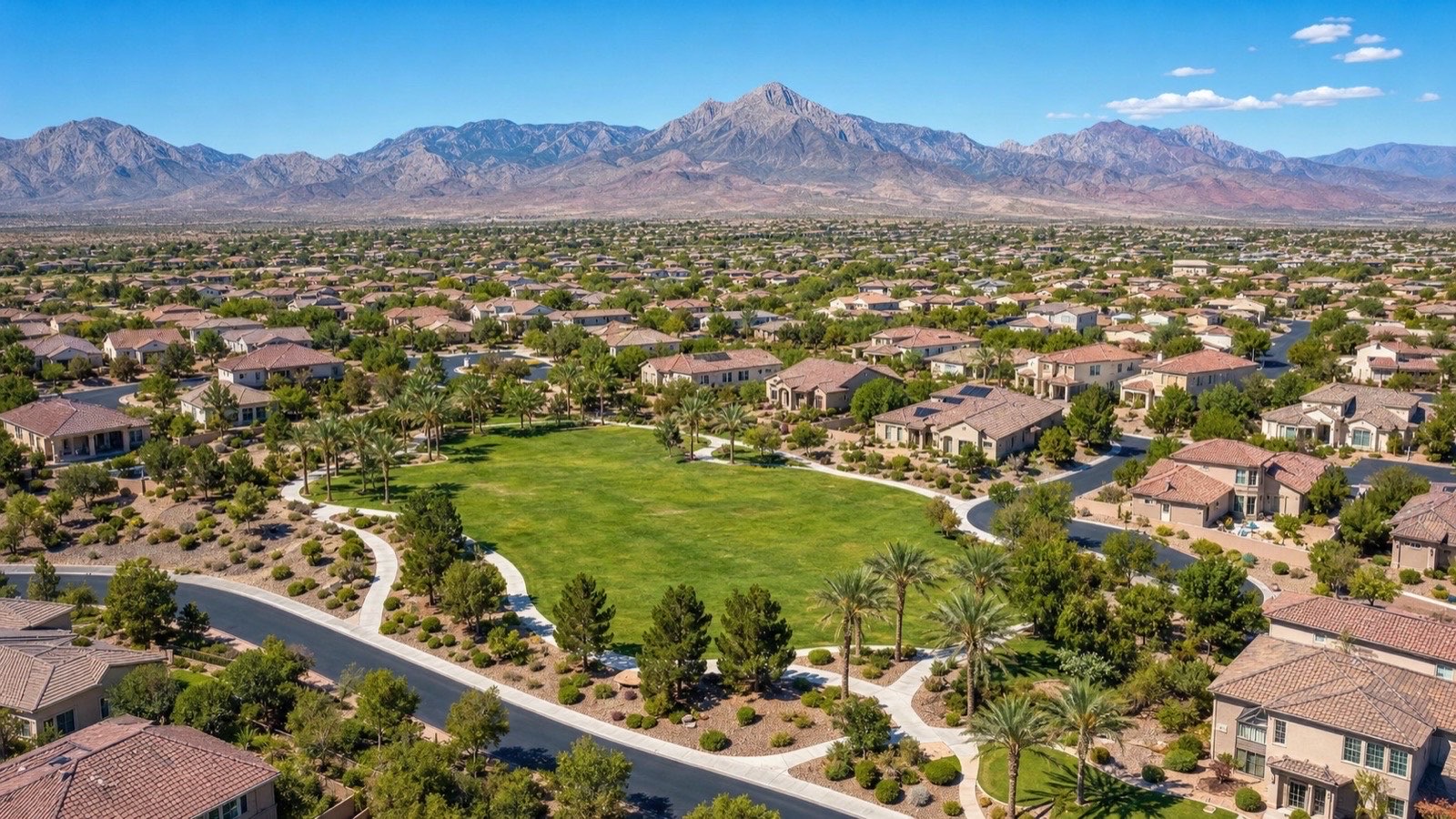 Southern Highlands guard-gated master plan in Southwest Las Vegas with new luxury homes