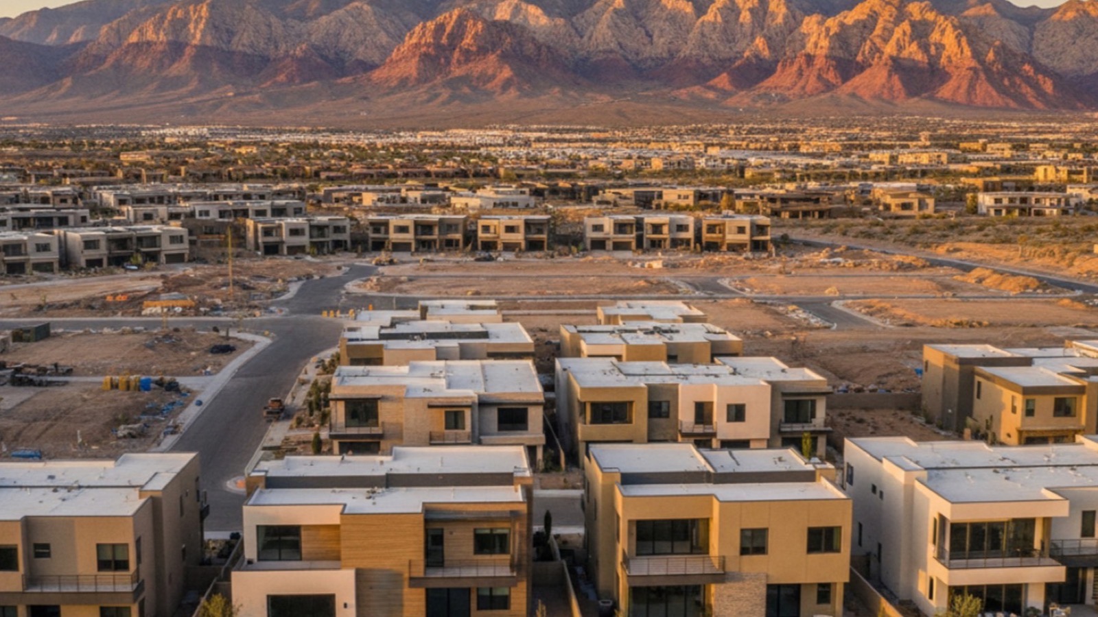 New construction homes in Summerlin's western villages in 2026 showing Toll Brothers and Shea Homes product